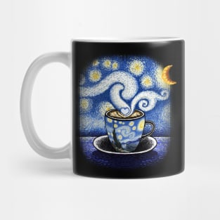 Cappuccino starry night Van Gogh Mug